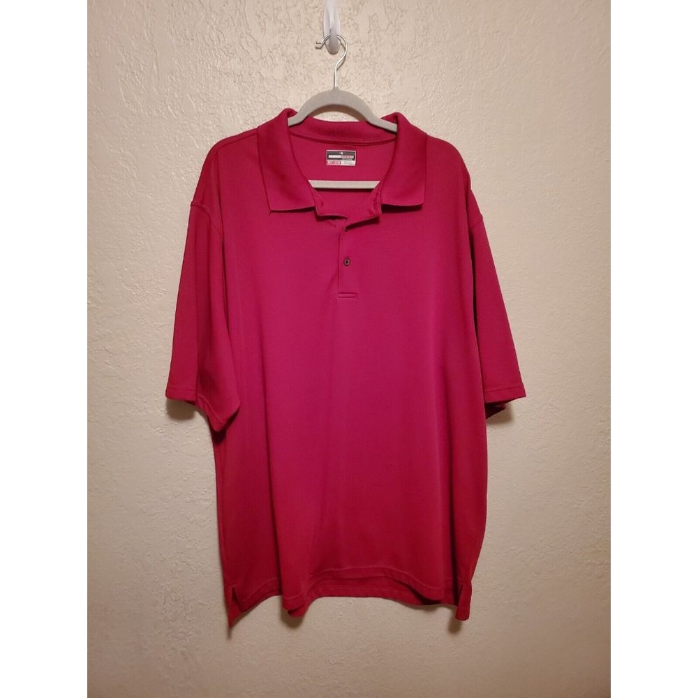 GRAND SLAM MEN'S POLO GOLF SHIRT TEAL SHORT SLEEVE SIZE 3XLT GOOD CONDITION
